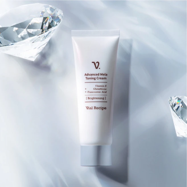 바이알레시피 멜라 토닝 트라넥삼산 글루타치온 비타민E 색소침착 기미잡티 크림, 1개, 70ml