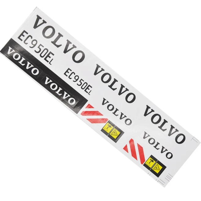 HUINA 594 1594 22 채널 114 합금 2.4G RC 굴삭기 업그레이드 스티커 EC950E, 01 One 594 Sticker, 1개