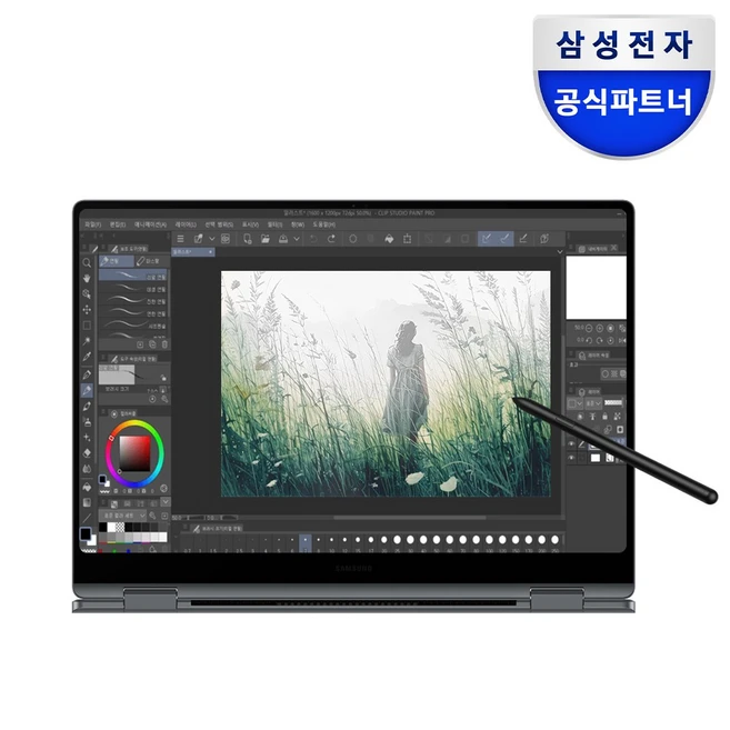 삼성전자 갤럭시북5 프로 360 NT960QHA-K71A 인텔 울트라7 고해상도 16인치 AI 코파일럿+ S펜 드로잉 2in1 노트북, WIN11 Home, 16GB, 512GB, 그레이
