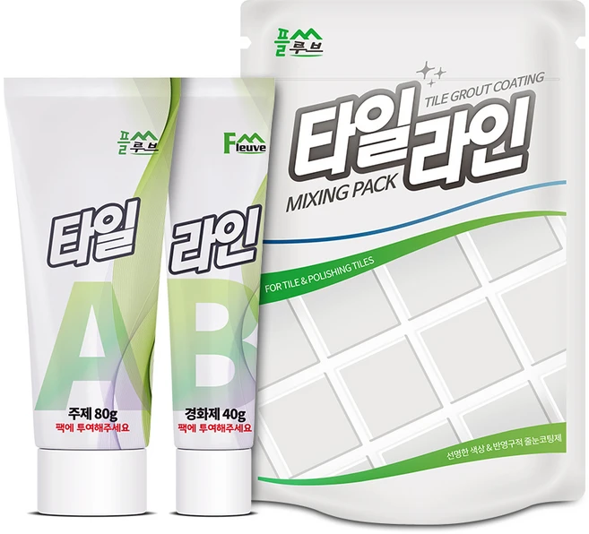 플루브엔트 타일라인 타일 줄눈 보수제 바닥용, 1개, 화이트