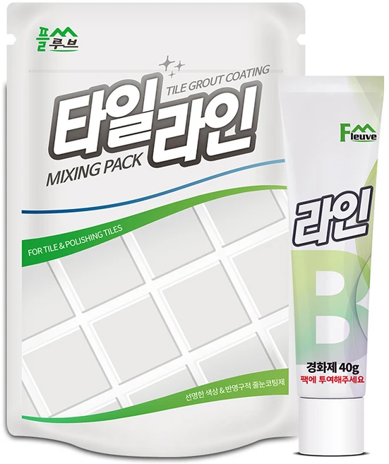 플루브엔트 타일라인 타일 줄눈 보수제 벽면+변기테두리겸용, 실버, 85g, 1개