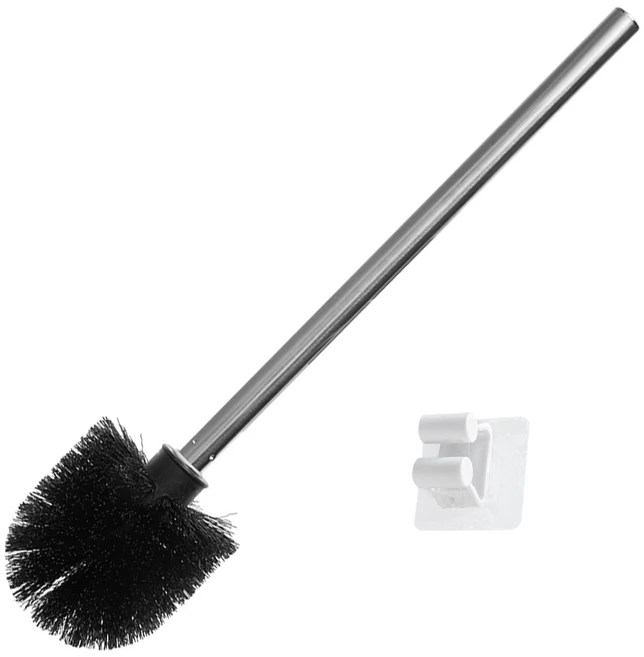 코멧 스테인리스 변기솔+벽걸이 세트, 1개, 실버