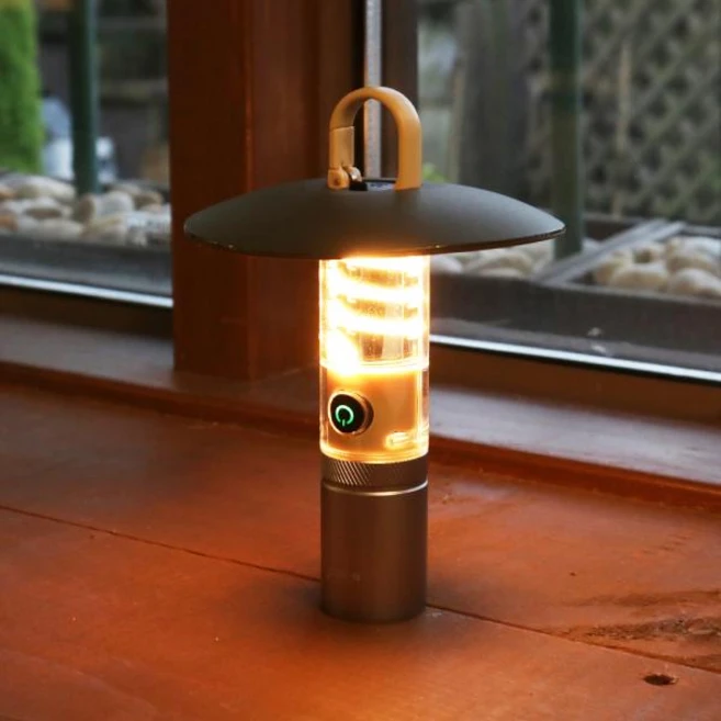 캠핑랜턴휴대용랜턴태양열랜턴충전식자석랜턴예쁜조명 비센드 T60 충전식 캠핑조명 감성 미니랜턴, 1개