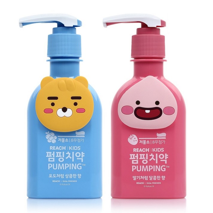 REACH KIDS 리치키즈 펌핑치약 160g x 2 코스트코