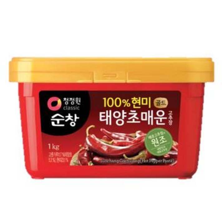청정원순창 태양초 매운 고추장, 1kg, 1개