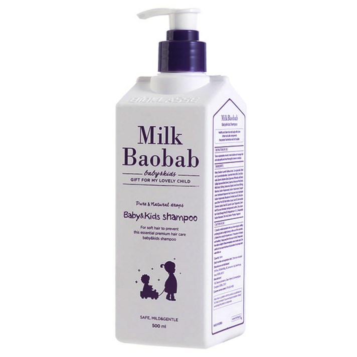 밀크바오밥 베이비&키즈 샴푸 풍선껌향, 500ml, 1개