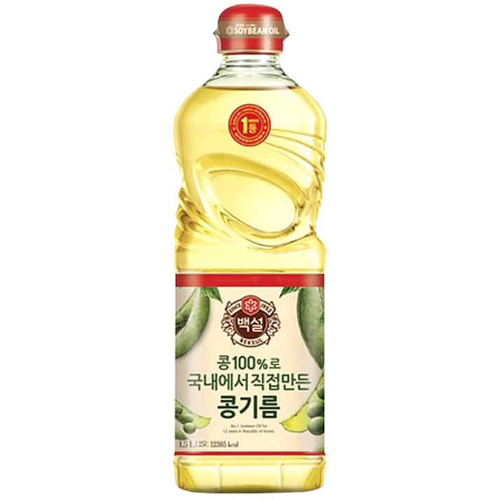백설 콩기름, 1500ml, 1개