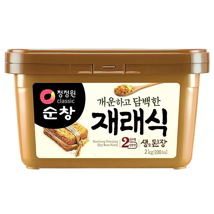 청정원순창 개운하고 담백한 재래식 생된장, 2.8kg, 1개