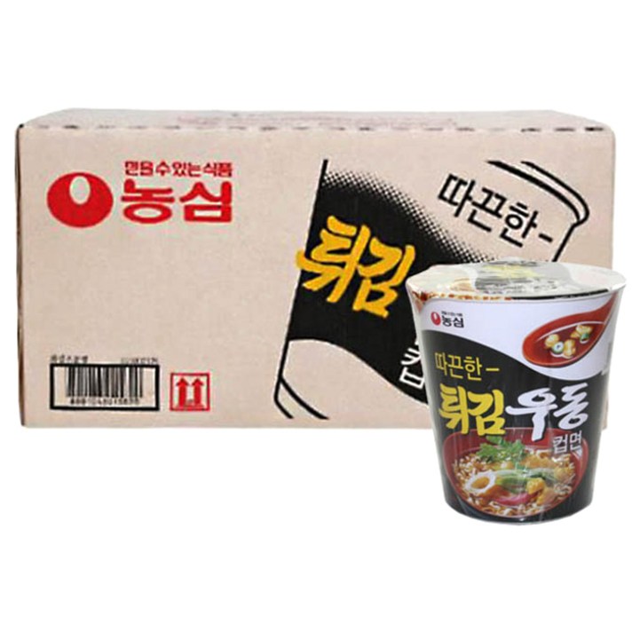 농심 튀김우동 컵면, 62g, 30개