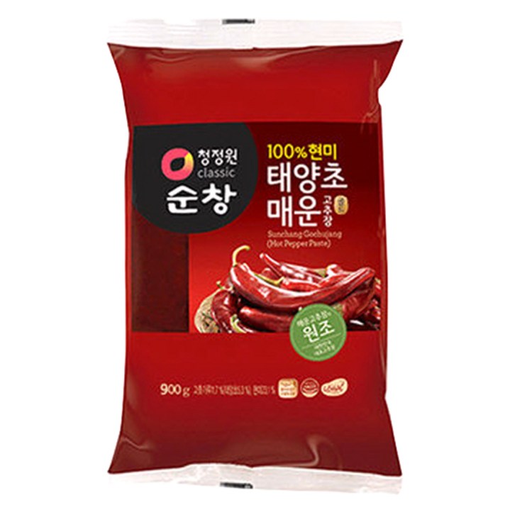 청정원 순창 태양초 매운 고추장, 900g, 1개
