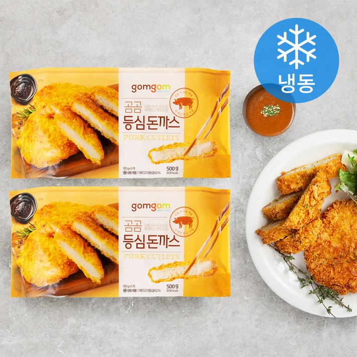 곰곰 등심 돈까스 (냉동), 500g, 2개