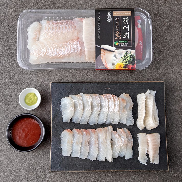 숙성 광어회, 200g, 1개
