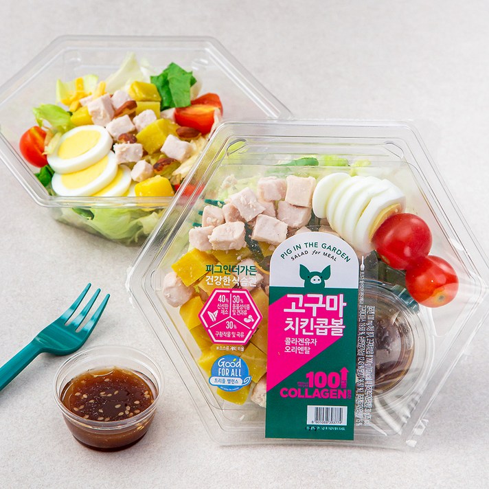 피그인더가든 고구마치킨콥 볼샐러드, 200g, 2개