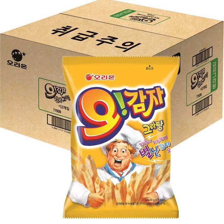 오리온 오감자 그라탕, 50g, 12개입
