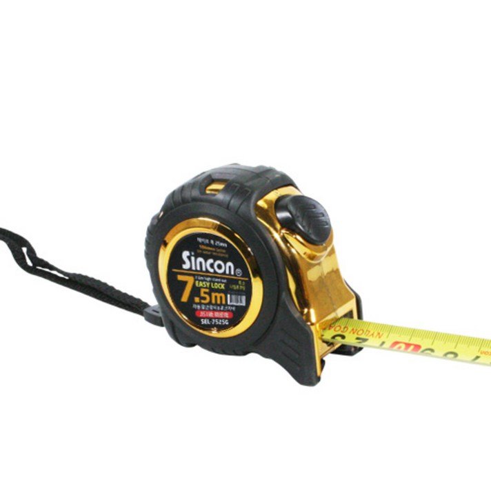 SINCON 이지락 줄자 골드유광 5.5m SEL-5525G, 골드 SEL-5525G