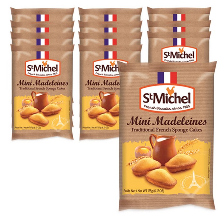 생미쉘 마들렝 빵, 175g, 12개입