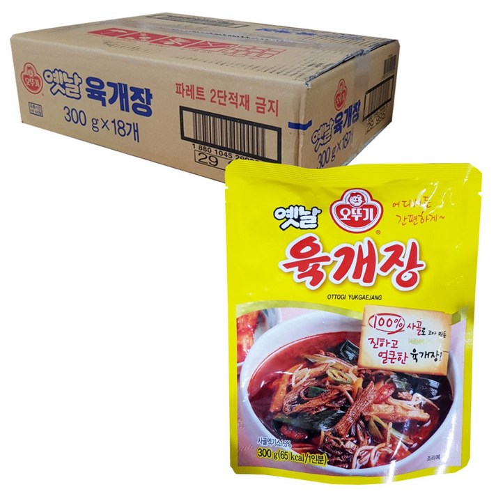 오뚜기 옛날 육개장, 300g, 18개입