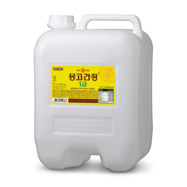 몽고식품 몽고간장 1급, 13L, 1개
