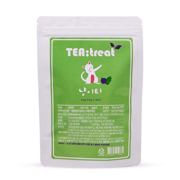 티트리트 냥이티 레몬밤푸른차, 1.2g, 20개