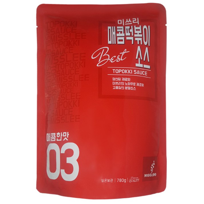 미쓰리 떡볶이소스 03 매콤한맛, 780g, 1개