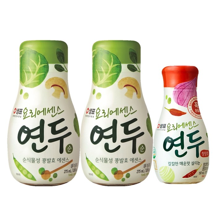 샘표 연두순 320g x 2p + 연두 청양초 170g 조미료 세트, 1세트