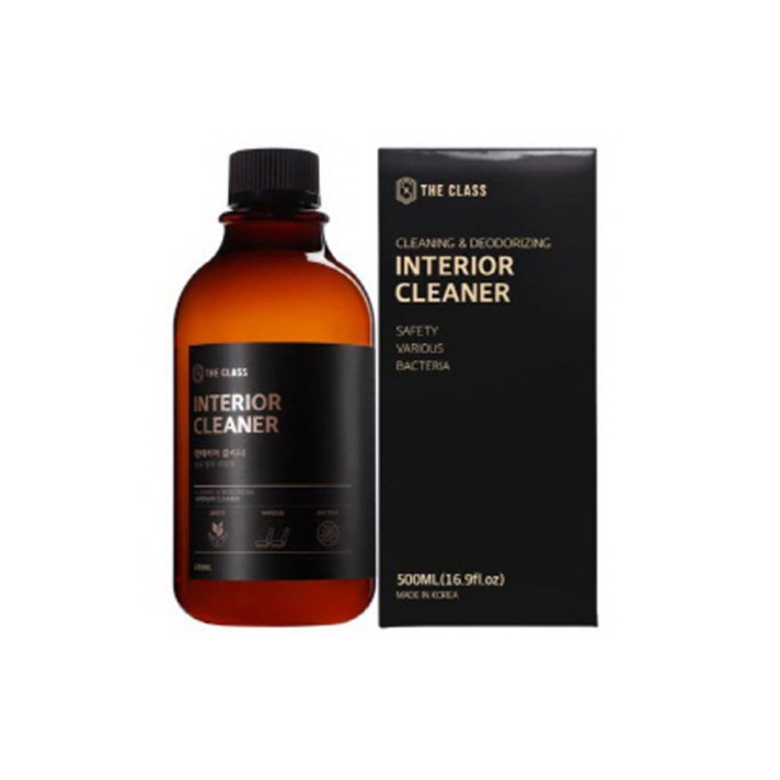 더클래스 인테리어 클리너 차량 실내 세정제 + 분무용 트리거 세트, 500ml, 1세트