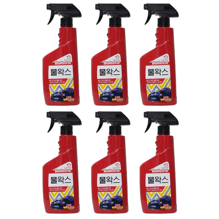 불스원 퍼스트클래스 차량 세정 광택 물왁스, 550ml, 6개