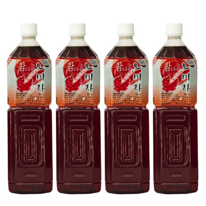 참다음 오미자 농축액, 1500ml, 4개