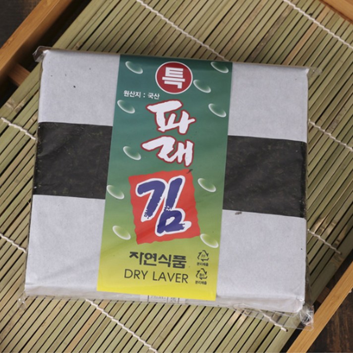 백송식품 화입 파래김 특 100p, 200g, 1개