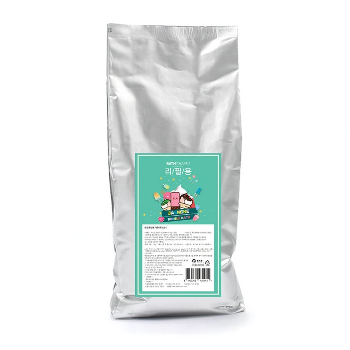 바스참 크림버블바스 입욕파우더 자스민 리필용, 1kg, 1개