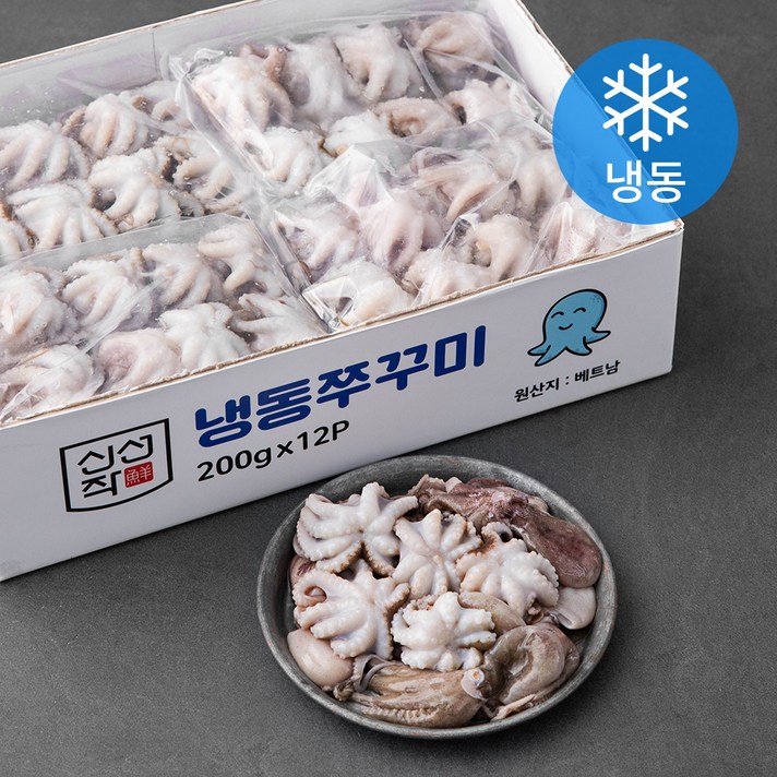 신선작 주꾸미 8미 (냉동), 200g, 12팩