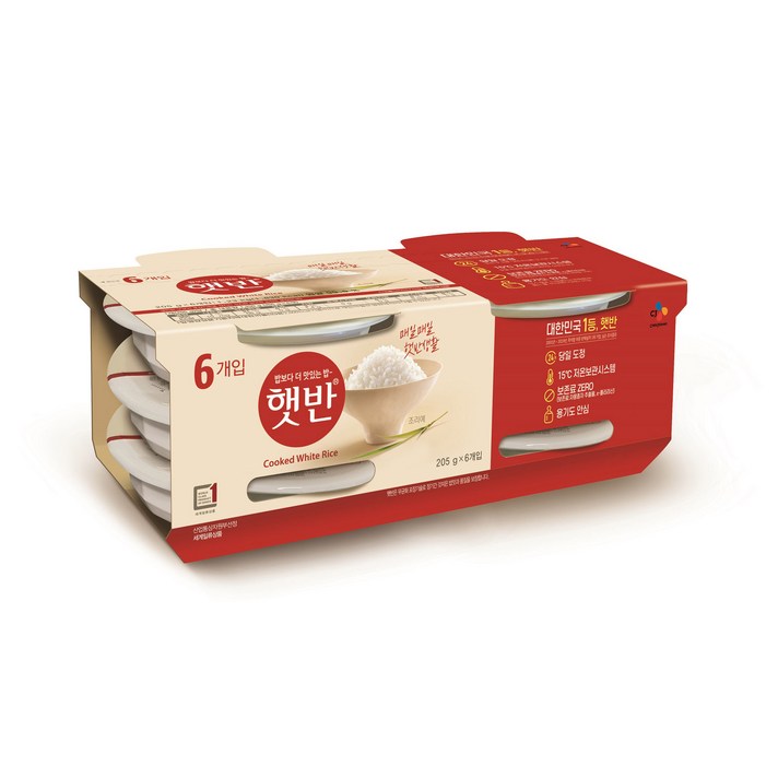 햇반, 205g, 6개