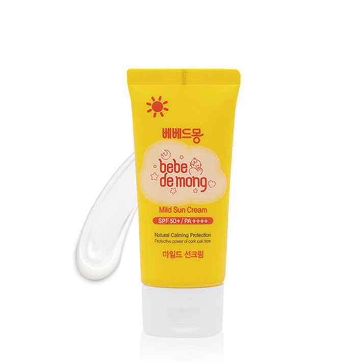 베베드몽 유아용 마일드 선크림 SPF50+ PA++++, 50g, 1개