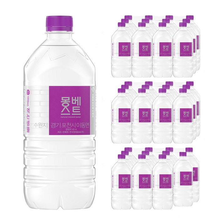 몽베스트 생수, 1L, 36개