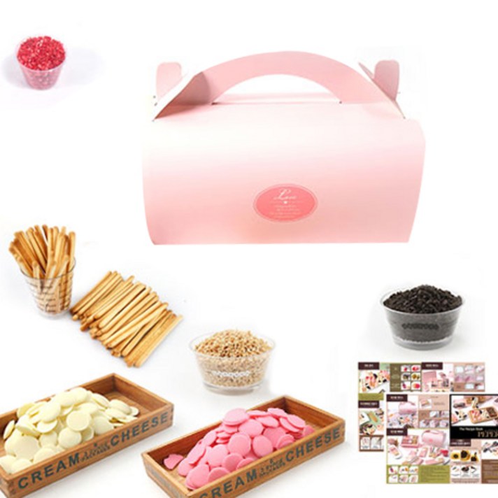 붐스토리 핑크롤 막대과자 만들기세트, 1세트, DIY 12종