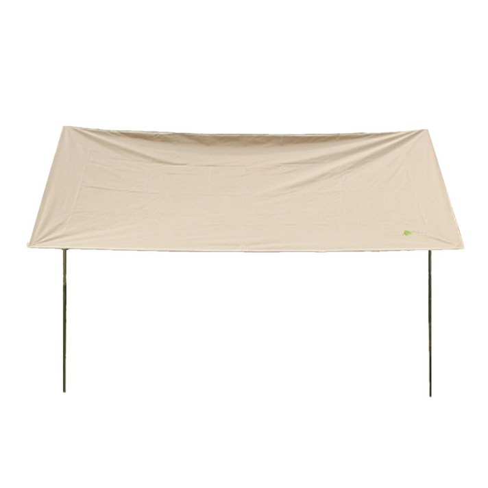 하베누 블랙코팅 300 차박 캠핑 미니 렉타 헥사 타프 300 x 300 cm, 베이지, 1개