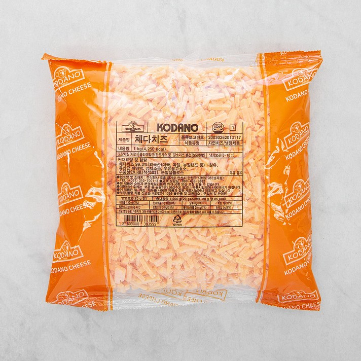 코다노 체다치즈, 1kg, 1개