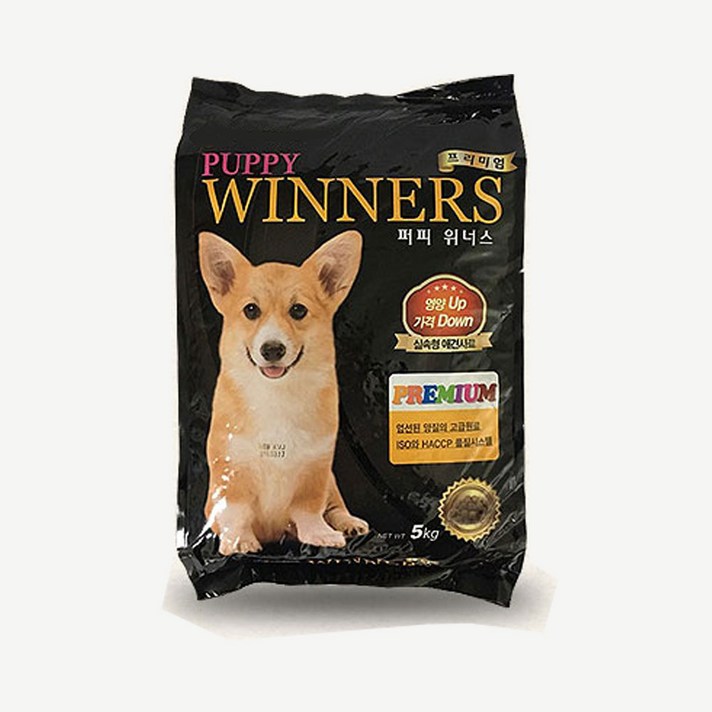 사조동아원 프리미엄 퍼피 위너스 건식사료, 5kg, 1개