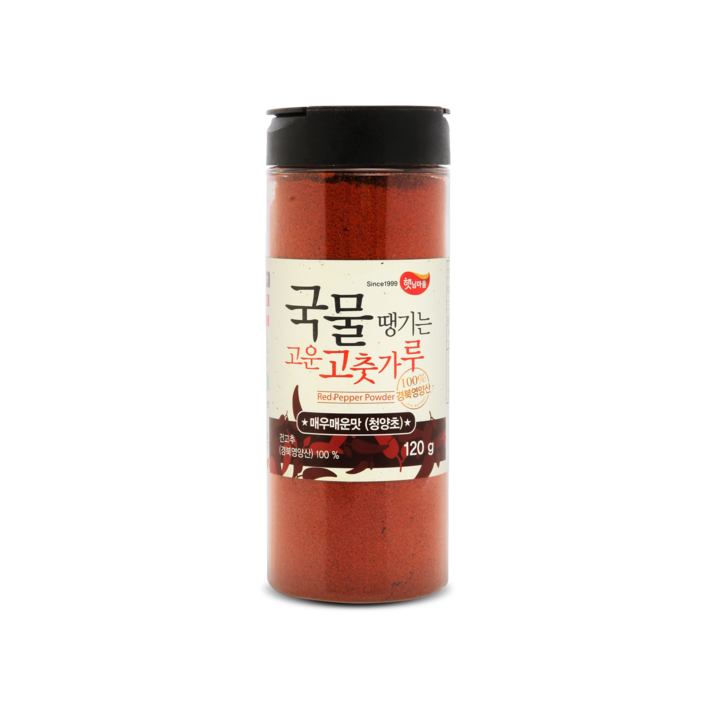 햇님마을 국물땡기는 국산 고운 고춧가루 매우매운맛, 120g, 1개