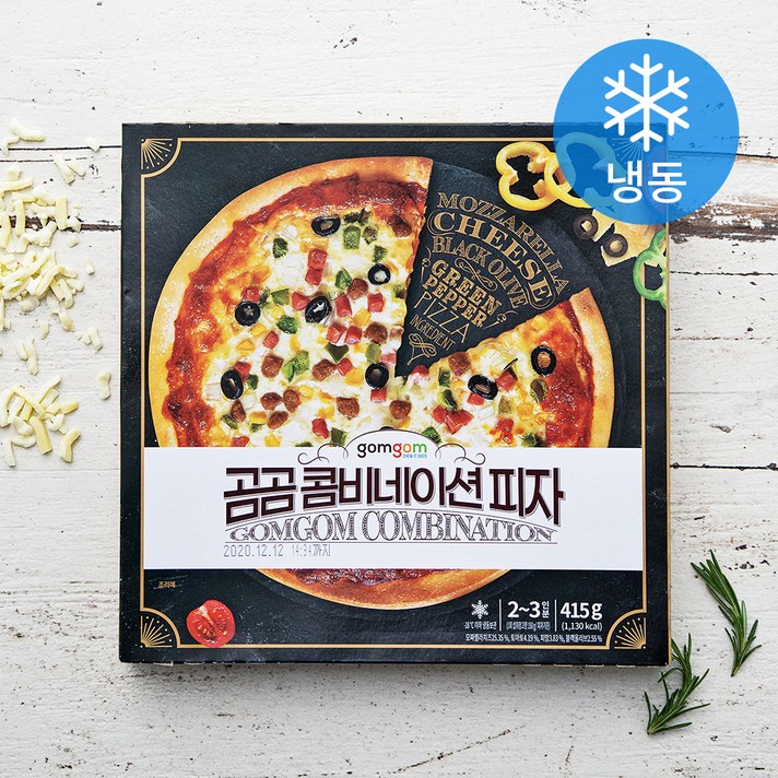 곰곰 콤비네이션 피자, 415g, 1개