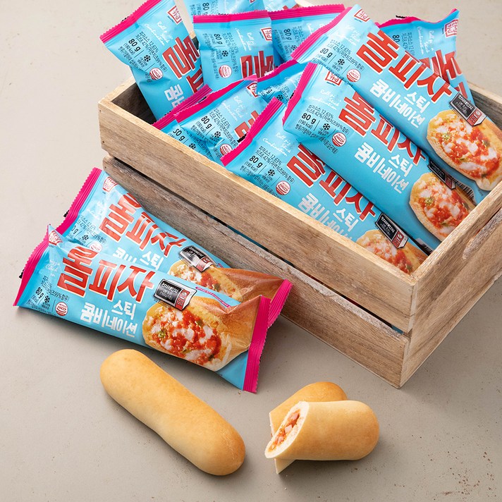 한성기업 롤피자스틱 콤비네이션 (냉동), 80g, 30개