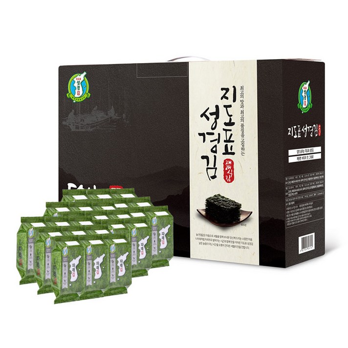 지도표성경 파래식탁 김 세트, 27봉, 1세트