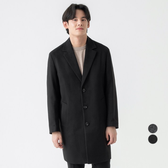 캐럿 남성용 데일리 오버핏 롱 코트