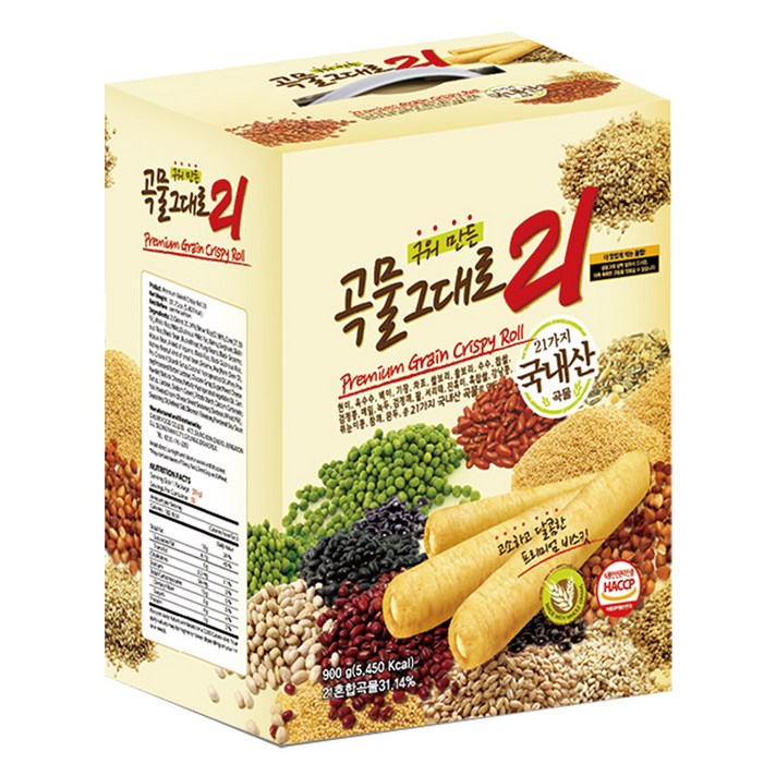 곡물그대로21 크리스피롤, 900g, 1개