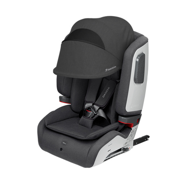 다이치 브이가드 ISOFIX 토들러 카시트 분리형 + 썬바이저, 차콜