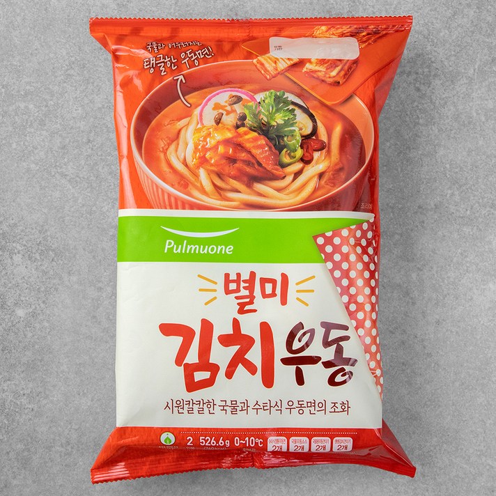 풀무원 별미 김치우동 2인분, 526.6g, 1개