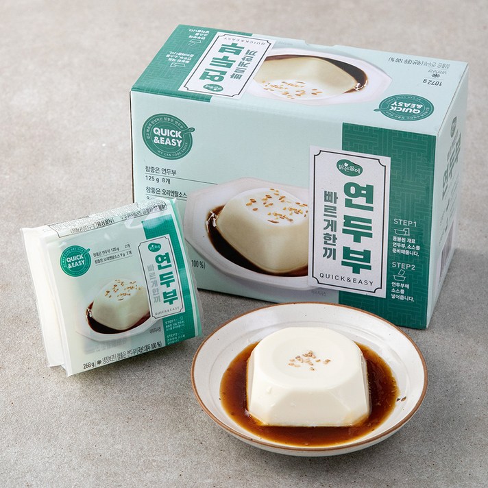 맑은물에 참좋은 연두부 125g + 오리엔탈 소스 9g 세트, 8세트