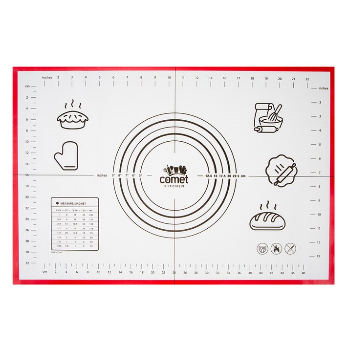 코멧 키친 실리콘 베이킹 작업매트, 1개