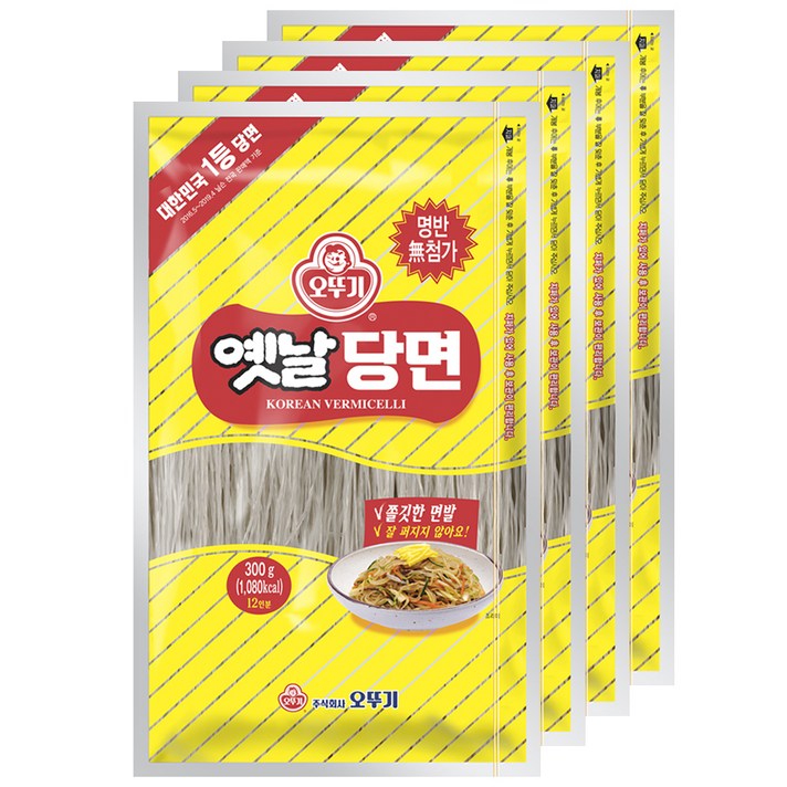 오뚜기 옛날 당면, 300g, 4개