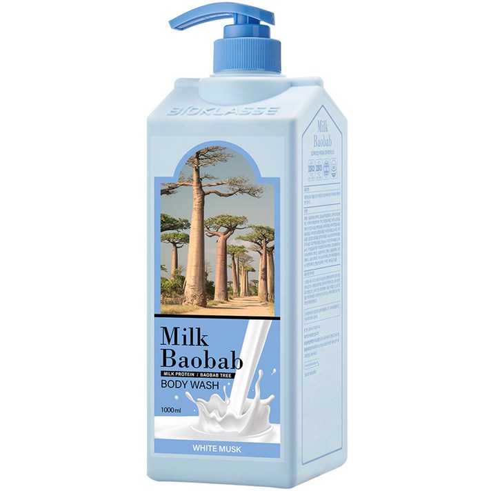 밀크바오밥 대용량 바디워시 화이트머스크향, 1000ml, 1개